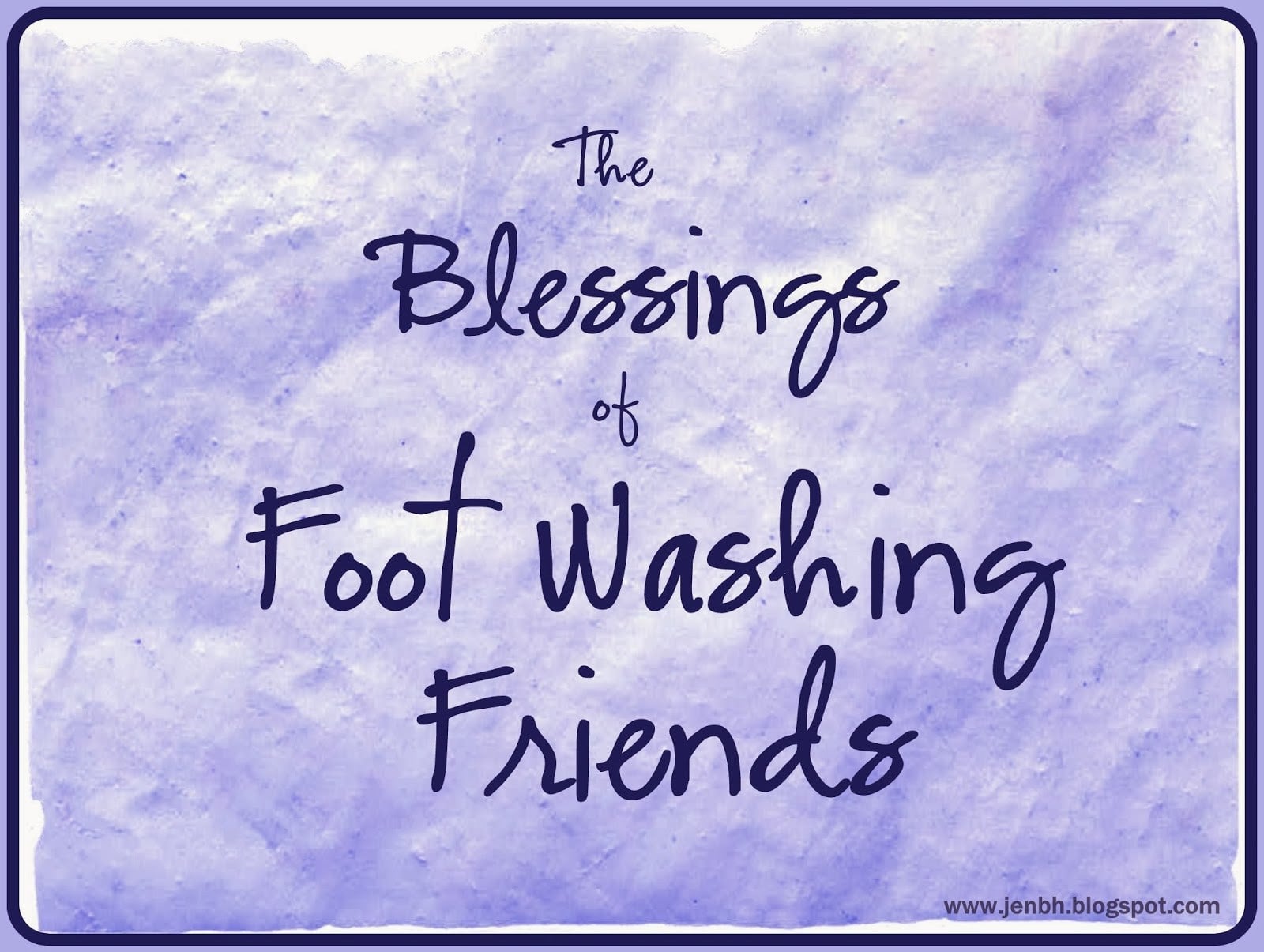 Foot Washing Friends